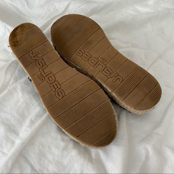 J/Slides Riley Black Perforated Chunky Espadrille - Picture 12 of 15